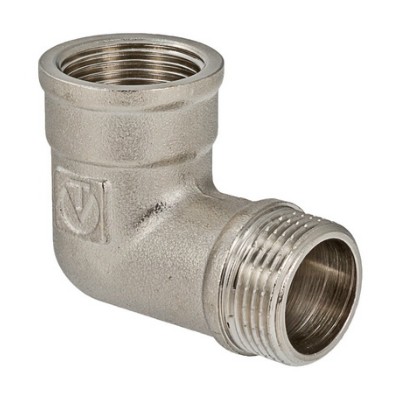 Угольник VALTEC 1/4 внутренняя-наружная резьба, 90 градусов, никелированная латунь Угольник VALTEC 1/4 внутренняя-наружная резьба, 90 градусов, никелированная латунь