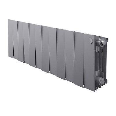 Биметаллический секционный радиатор отопления Royal Thermo PianoForte Silver Satin 200 / 12 секций Биметаллический секционный радиатор отопления Royal Thermo PianoForte Silver Satin 200 / 12 секций
