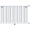 Стальной трубчатый радиатор отопления Rommer RST 1175/06 боковое подключение RAL9016