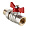 Кран шаровый VALTEC BASE-ГОСТ со сгоном с рукояткой-бабочкой вн.-нар. DN25, PN40, 1 (VT.227S.N.06)