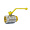 Кран шаровой LD 47.50.B-Н.Р.GAS газовый, внутренняя-наружная резьба, 2, рычаг