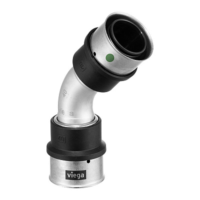 Отвод Viega SmartPress 45 гр. 50, модель 6726 Отвод Viega SmartPress 45 гр. 50, модель 6726