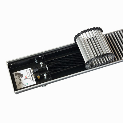 Внутрипольный конвектор с естественной конвекцией KVZ 420-80-1500 Внутрипольный конвектор с естественной конвекцией KVZ 420-80-1500