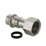 Соединитель VALTEC из нержавеющей стали, с накидной гайкой 15 x 3/4