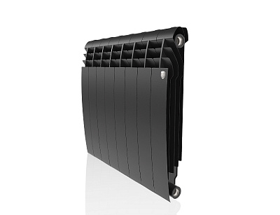 Биметаллический секционный радиатор отопления Royal Thermo Biliner Noir Sable 500 / 8 секций Биметаллический секционный радиатор отопления Royal Thermo Biliner Noir Sable 500 / 8 секций