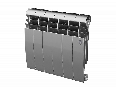 Биметаллический секционный радиатор отопления Royal Thermo Biliner 350 / Silver Satin / 6 секций Биметаллический секционный радиатор отопления Royal Thermo Biliner 350 / Silver Satin / 6 секций