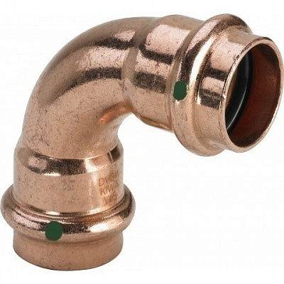 Отвод 90 медный Viega Profipress с SC-Contur d=15 (арт. 291 662) Отвод 90 медный Viega Profipress с SC-Contur d=15 (арт. 291 662)