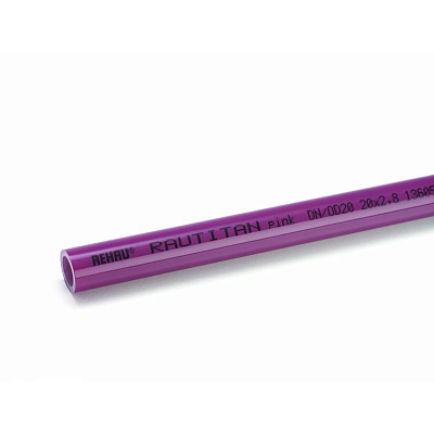 Труба Rehau RAUTITAN pink из сшитого полиэтилена PE-Xa с кислородозащитным слоем, 25х3,5 мм Труба Rehau RAUTITAN pink из сшитого полиэтилена PE-Xa с кислородозащитным слоем, 25х3,5 мм