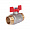 Шаровой кран Rommer 1 НР/НР, ручка бабочка