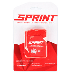 Уплотнительная нить Сантехмастер SPRINT сантехническая 50 метров бокс, блистер