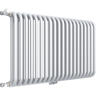 Стальной трубчатый радиатор отопления Rommer RST 2090/05 боковое подключение RAL9016