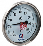 Термометр Росма БT-51 Dy100 с задн. подкл., 1/2 0-160*