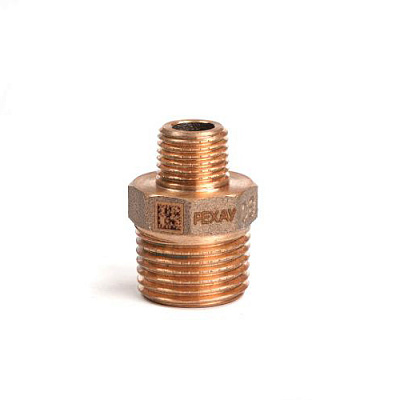 Ниппель редукционный РЕХАУ бронзовый AURLINE, R1/2 x R1/4, RX+ (18732421001) Ниппель редукционный РЕХАУ бронзовый AURLINE, R1/2 x R1/4, RX+ (18732421001)