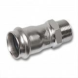Ниппель Sanha 9243G, переходной ВПр-НР, нержавеющая сталь, 22x1/2