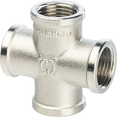 Крестовина Stout никелированная, с внутренней резьбой 1, арт. SFT-0031-000001