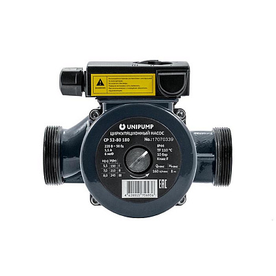 Насос циркуляционный UNIPUMP CP 32-80 180 Насос циркуляционный UNIPUMP CP 32-80 180
