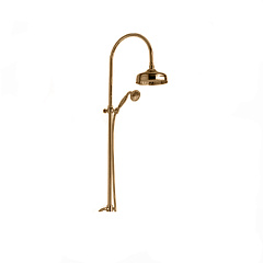Душевая стойка NICOLAZZI с верхним и подвижным ручным душем ANTICALCARE D. 200 5719WSBZ20