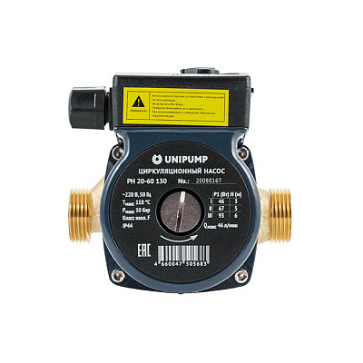 Насос циркуляционный UNIPUMP PН 20-60 130 Насос циркуляционный UNIPUMP PН 20-60 130