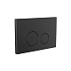 Панель смыва РЕХАУ NOVA ORB 001 круглые клавиши, пластик, черный, матовый (19102241001)