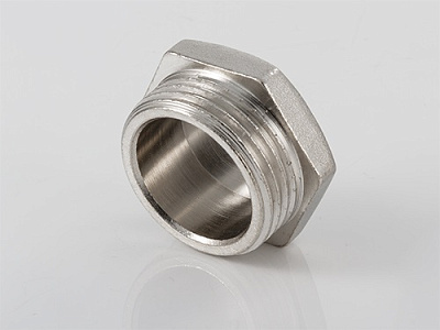 Пробка резьбовая VALTEC 1 1/4 наружная резьба, никелированная латунь