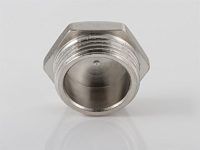 Пробка резьбовая VALTEC 1 1/4 наружная резьба, никелированная латунь