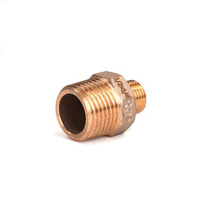 Ниппель редукционный РЕХАУ бронзовый AURLINE, R1/2 x R1/4, RX+ (18732421001)