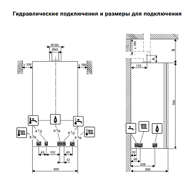 Настенный газовый одноконтурный котел отопления Buderus Logamax U072-35
