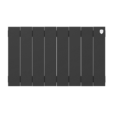 Биметаллический секционный радиатор отопления Royal Thermo PianoForte Noir Sable 300 / 8 секций