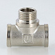 Тройник VALTEC 3/4 (VTr,132,N,0005) внутренняя-наружная резьба, никелированная латунь