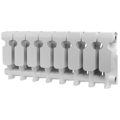 Алюминиевый секционный радиатор отопления Rommer Plus 200 / 10 секций