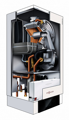Настенный газовый конденсационный котел отопления одноконтурный Viessmann Vitodens 200-W Vitotronic 100 136 кВт Тип HO1B B2HAK17