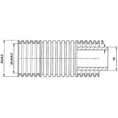 Труба гофрированная Valfex CorrugatedPipe 25x20,4 мм красная